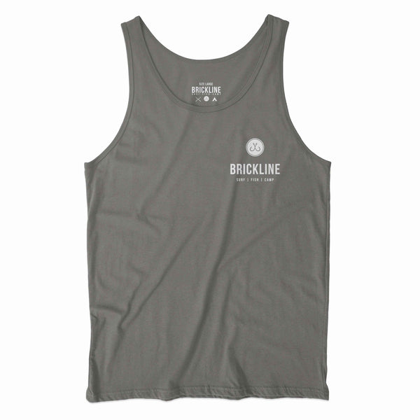 Brickline Bait-N-Hook Tank Top for Mens - Navy