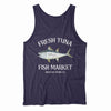 Brickline Fresh Tuna Market Tank Top for Mens - Light Gray