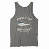 Brickline Fresh Tuna Market Tank Top for Mens - Dark Gray