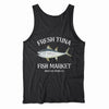 Brickline Fresh Tuna Market Tank Top for Mens - Light Gray